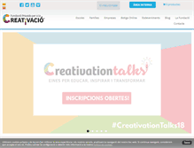 Tablet Screenshot of fundaciocreativacio.org